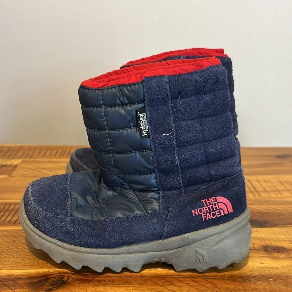 The North Face Boys Winter Camp Blue Boots Waterproof